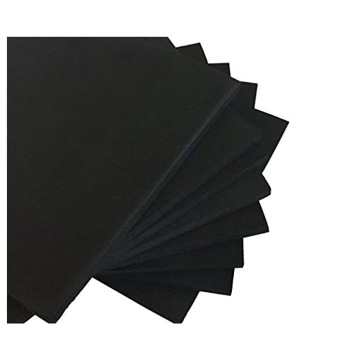 XCEL Value Pack, Closed Cell Foam Rubber Antivibration, Acoustic Damper 6" X 6" Pad 8 Pieces, Made in USA