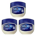 Vaseline Original Petroleum Jelly 250ml x3 – Intensive Moisturiser for Dry, Cracked Skin, Skin Protectant for Hydration & Barrier Care, Multi-Purpose Skincare