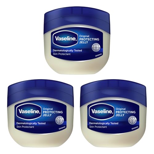 Vaseline Original Petroleum Jelly 250ml x3 Intensive Moisturiser for Dry Cracked Skin Skin Protectant for Hydration & Barrier Care Multi-Purpose Skincare