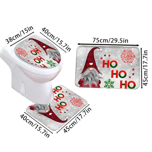 Housse de couvercle de toilettes de Noël pour une ambiance festive - 6