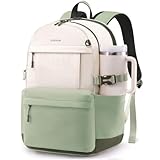 LOVEVOOK Rucksack Damen, 15,6 Zoll Laptop Schulrucksack Teenager mit großem Fach für Trinkflaschen, Tagesrucksack Arbeitsrucksack Elegant, Leichte Schultasche Travel Backpack Women für Reise Uni Work
