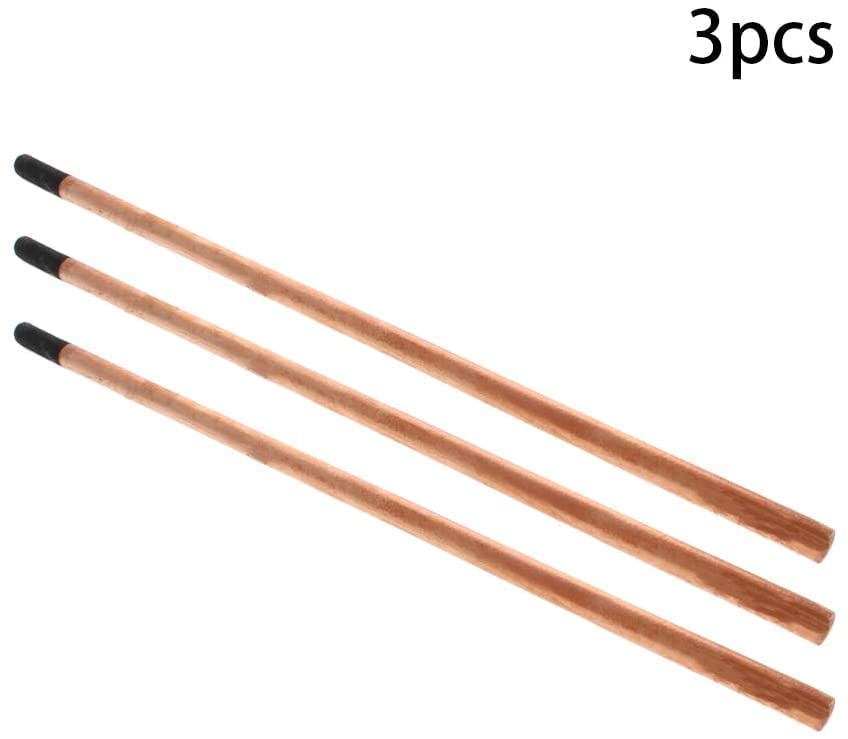 Jutagoss Copper Coated Gouging Carbon 10x355mm Carbon Gouging Rods Copperclad Electrodes 3Pcs