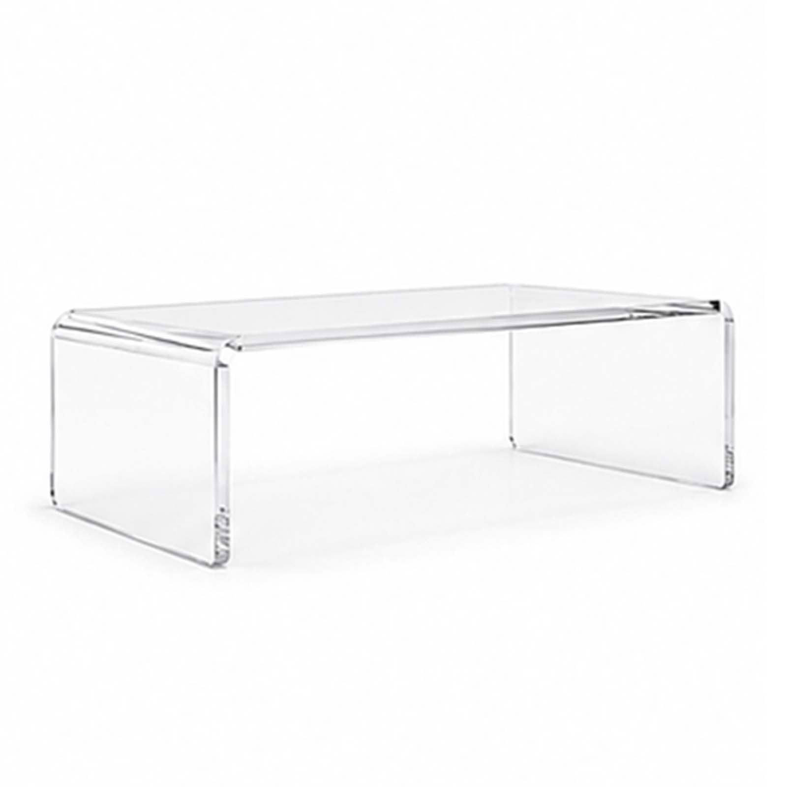 WOFDALY Clear Acrylic Desktop Organizer Shelf U Shaped Display Stand Transparent Countertop Storage Rack for Retail Office and Workspace Use,40cm*20cm*15cm