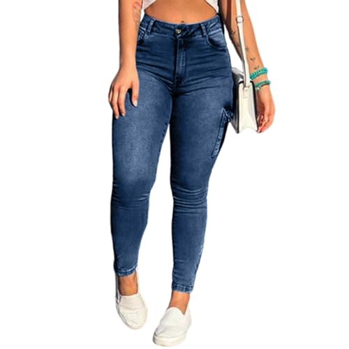 Stylish Skinny Jeans for Women Cotton Stretchy High Rise Butt Lifting Slim Fit Urban Denim Ankle Pants