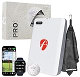 FlightScope Mevo Gen2 Portable Golf Launch Monitor & Simulator with Vice Pro Balls | 18 Data Parameters, 8 E6 Simulation Courses, GPS Overview, Indoor & Outdoor | Signature Series Golf Towel