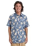 Col classique Quiksilver Apero Classic - Chemise Manches Courtes - Homme - XL - Bleu