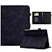 Custodia per tablet Kindle Fire 7 (12a generazione, 2022), in pelle PU goffrata, custodia protettiva a portafoglio con scomparti per carte di credito per tablet Kindle Fire 7 (12a generazione, 2022), immagine