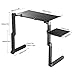 U-Kiss Mesa plegable ordenador portatil, Soportes de Regazo,Mesa Escritorio Ergonómica Aluminio, Base...