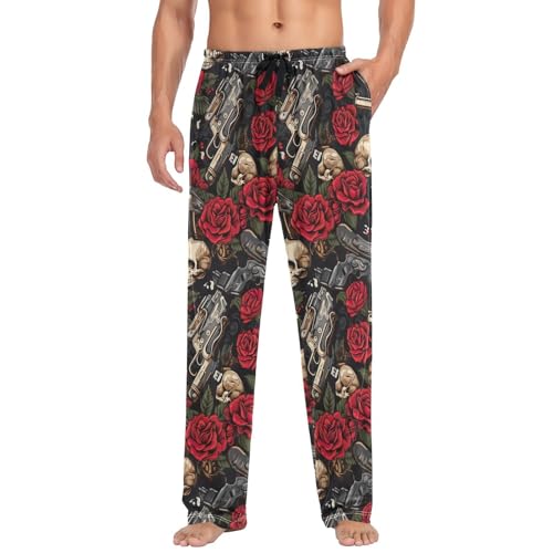 Men's Pajama Pants with Pockets,Sleep Lounge Pant Men Pajama Bottoms