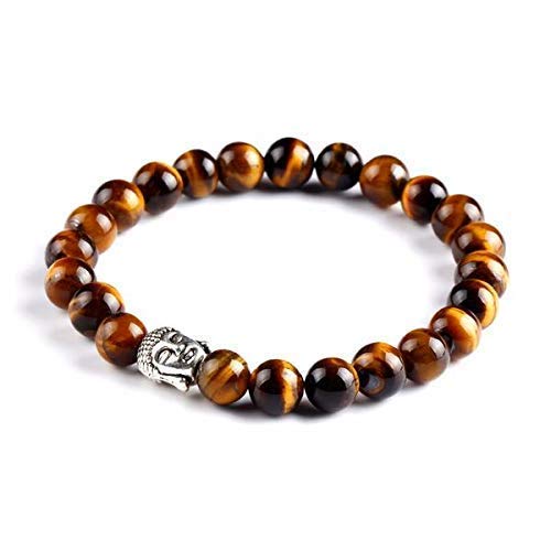 Divine elements Certified Natural Tiger Eye 8mm Healing Crystal Stone Bracelet for Men and Women (Colour : Brown) (B07WTF5HXS) Amazon Price History, Amazon Price Tracker