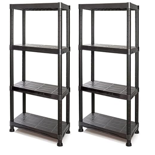 Tayg Kit estantería plástico 635/634 600x 300 x 1370 mm, Multicolor (Paquete de 2)