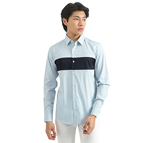 Image of UNITED COLORS OF BENETTON Men's Striped Slim Fit Shirt