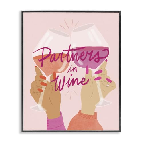 Image of Wine Partners Glam Sassy Friends, 11 x 14 Inch Framed Giclee Print