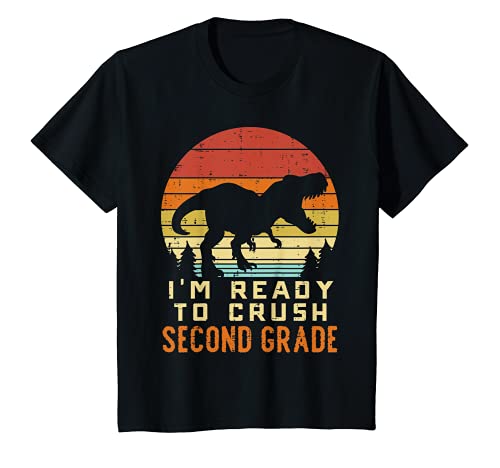 Enfant Im Ready To Crush Dinosaur Trex School Boys T-Shirt