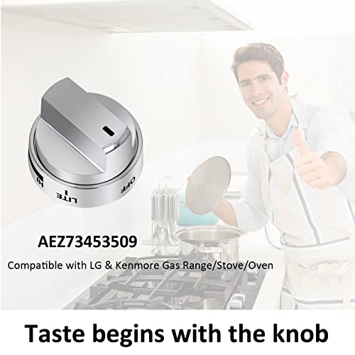 Turnegoo Aez73453509 Stove Knob Burner Control Knobs Replacement Compatible With Lg Gas Stove/Oven/Range Knobs, Replace For Aez72909008,Ap5669773,Ps7321756 (1 Pack) #TOP6