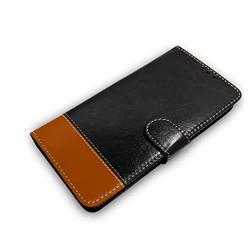 Pikkme Realme XT/X2 Flip Cover Black Black & Brown - Image 4