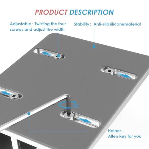 Soporte Vertical para Laptop de Aleación de Aluminio Plata miniatura 7