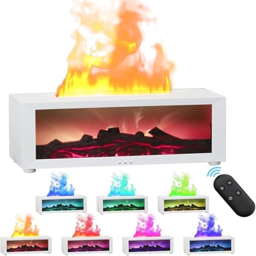 暖炉装飾炎ライト 加湿器 7色の炎 3段階切替 電気暖炉 炎ライト 焚き火 室内 リモコン付き ログセット炎燃焼効果 炎 シミュレート炎 型ヒーター 効果リアルな炎 加熱なし LED 炎 炎 LEDランプ インテリア 白