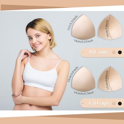 BBTO 2 Paires Coussinets de Soutien-Gorge, 5,12 x 5,31 Pouces – vue 2