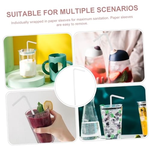 30 pitillos flexibles desechables con funda de papel miniatura 3