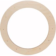 Woodpeckers Extra-Large Wreath Frame 18-Inch Diameter, Pack of 1 Wood Forms, Rings for Crafts & Door With Lights