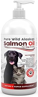 Pure Wild Alaskan Salmon Oil for Dogs & Cats - Relieves Scratching
