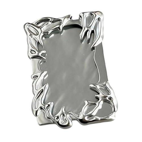 Colaxi Photo Card Holder Card Cover Creative Silver Plating Photo Frame Card Sleeve, for Student Card Case Office Supplies