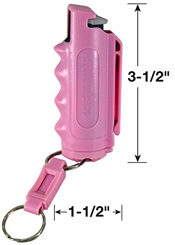 Pepper Defense 4-In-1 Pepper Spray With Belt Clip Holster And Keychain Attachment - Maximum Strength 10% Oc, Cs, Cn, Marking Dye - Self Defense Personal Protection & Safety (3-Pack Pink Pepper Spray) #TOP3