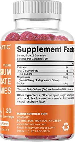 Magnesium Gummies & Vitamin D3 Gummies Combo - 60 Vegan Gummies Each #TOP7