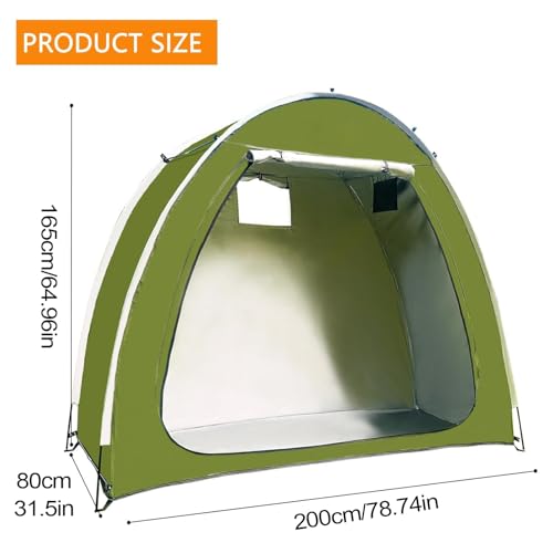 Cobertizo de bicicleta resistente a los rayos UV con lona impermeable exterior 3