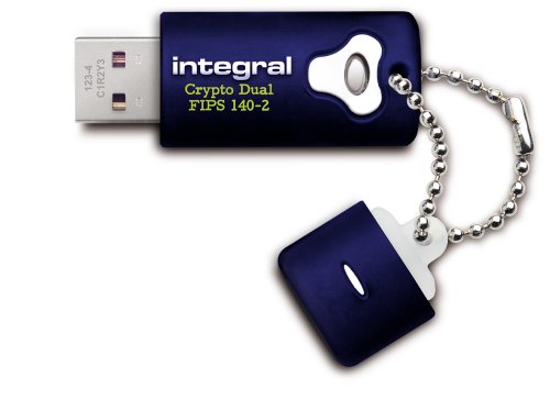 Integral Crypto Dual USB-Stick 2GB mit 256 Bit AES Verschlüsselung, FIPS 140-2, für Admin und User