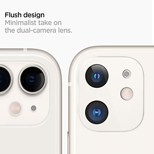 Image of Spigen Tempered Glass Camera Lens Protector White For Iphone 11-2 Pack