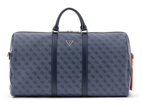 GUESS Sac de Voyage Milano Weekender Blue Denim Sac Fourre-tout Bleu