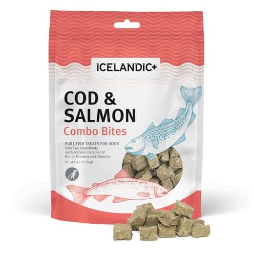 Icelandic+ Plus Cod & Salmon Combo Bites Dog Treat 3.0-oz Bag