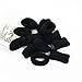 Angla 12 Pack Black Terry Cloth Hair Scrunchies Ties for Women