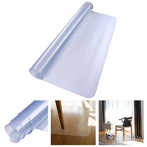 Yescom Office Chair Mat for Hard Wood Floors Clear Rectangle PVC Floor Mat
