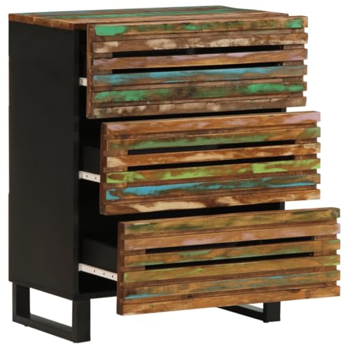 Armoire d'appoint en acacia pour optimiser le rangement du salon