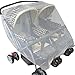 Protective Net for Double Stroller Net Bassinet Sun-Cover Double Joggers Mesh Netting Baby Travel Gear Stroller Accessories Double Stroller