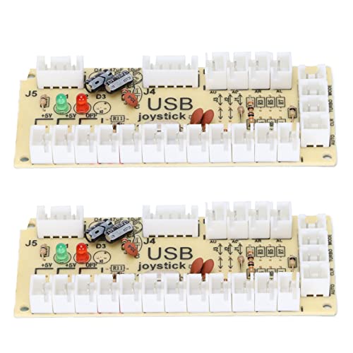 KUIDAMOS Controlador de Juegos Codificador USB Eficiente Retardo Cero USB a Botón de Joystick para PC para MAME para Retro, Consola de Juegos DIY para Entusiastas del Joystick (#2)