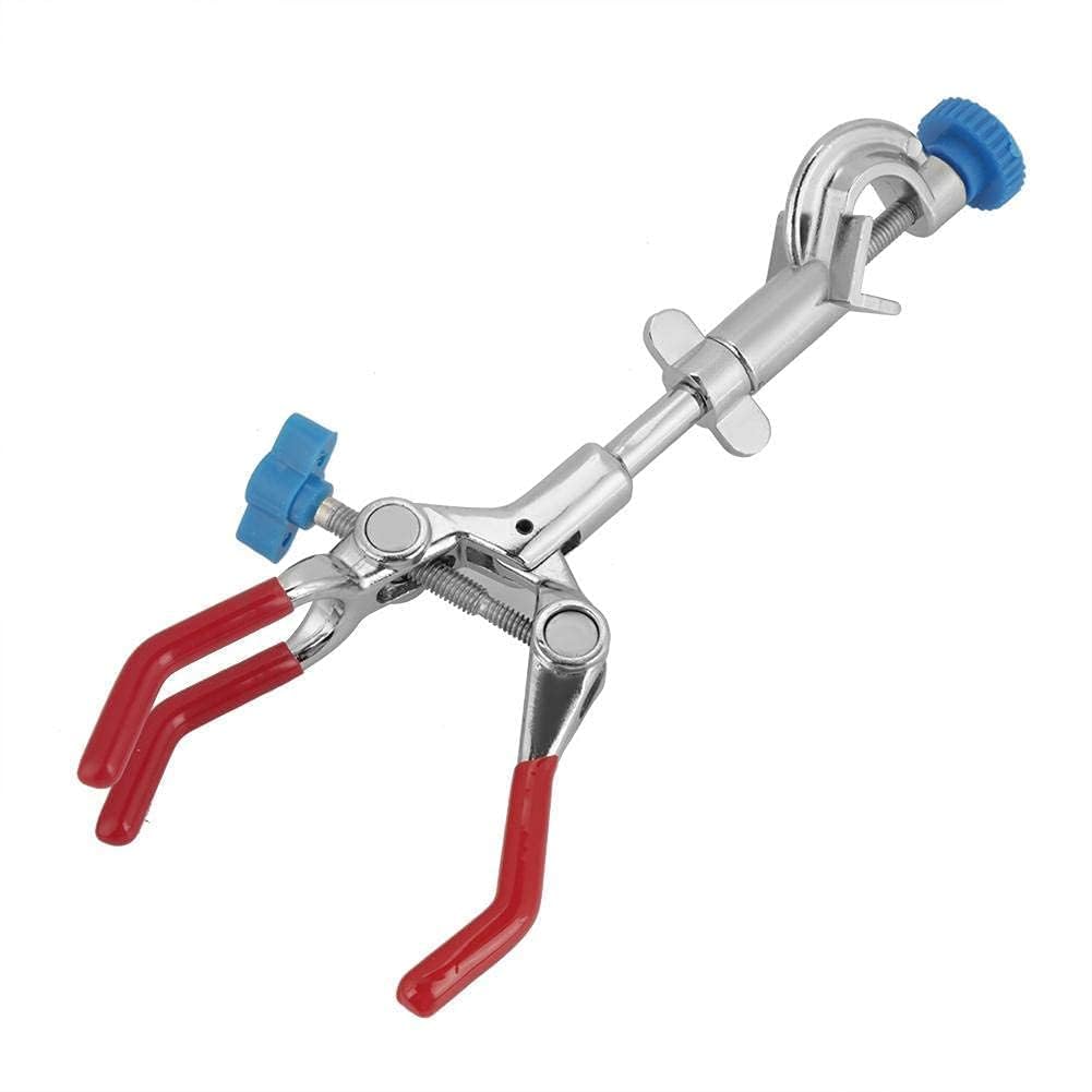 TOPINCN Pince de Laboratoire Pinceau Réglable Pivotant Rallonge Flacon Pince de Laboratoire Tube à Essai Condensateur Support de Laboratoire