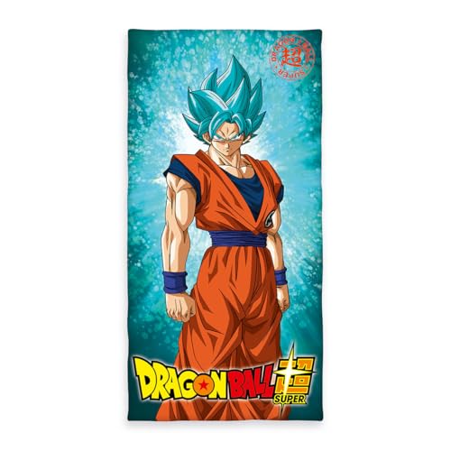 Herding DRAGONBALL SUPER Serviette de Bain, 150 x 75 cm, Coton, Multicolore