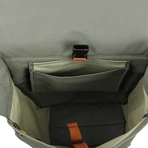 Tourbon Canvas Bike Bags Rear Rack Roll-Up Bicycle Panniers Waterproof #TOP3