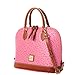 Dooney & Bourke Handbag, Ostrich Zip Zip Satchel - Hot Pink