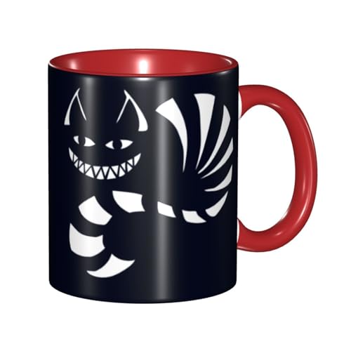 不思議の国のアリス チェシャ猫 マグカップ 330ml ティーカップ コーヒーカップ カップ セラミック Mug Cup 軽量 直接ドリップ おしゃれ かわいい 電子レンジ対応 グッズ オフィス 家用 プレゼント