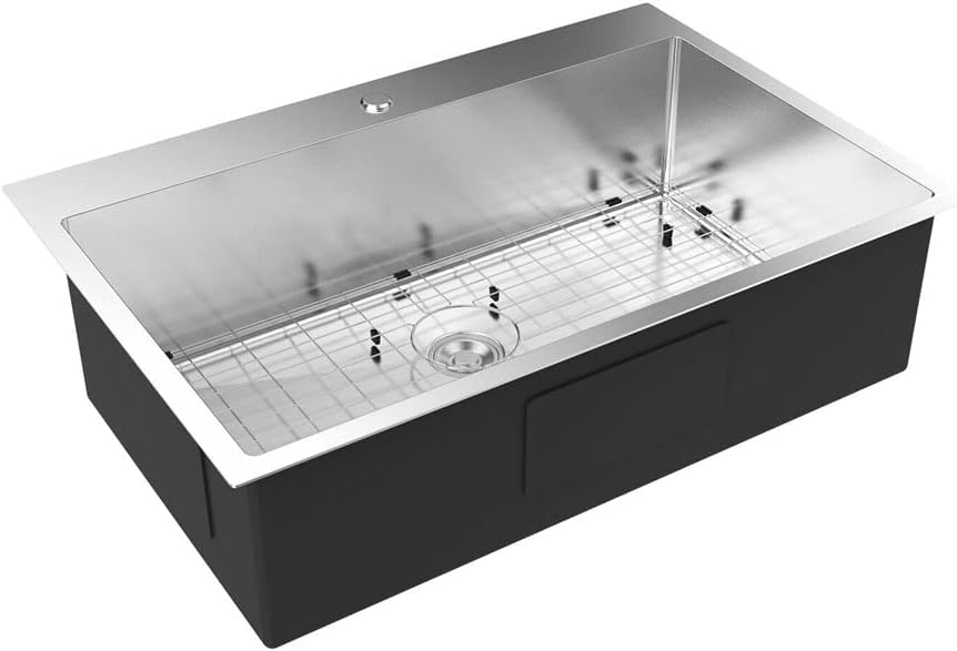 Aoyo 30in Top Mount Kitchen Sink Drop in 304 Stainless