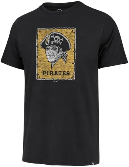 47 MLB Men's Official Distressed Cooperstown Primary Logo Premier Franklin T-Shirt