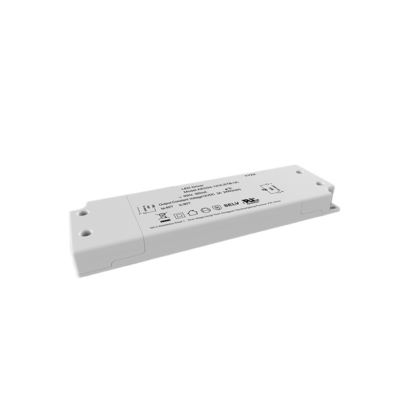 Alimentation 24V mince AED24-24VLSTB-UL pour réparer un miroir tactile