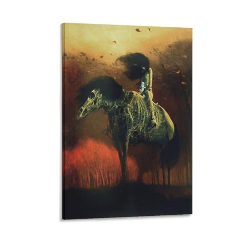 Impression artistique murale Beksinski Untitled 6 - Décoration de chambre familiale 50x75