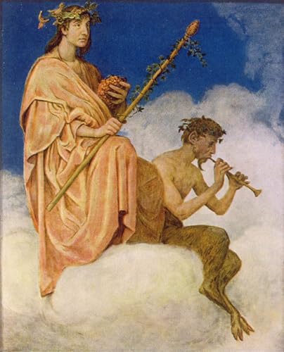 Peinture Hans Thoma Octobre grand format pour sublimer le design mural de votre salon chaleureux