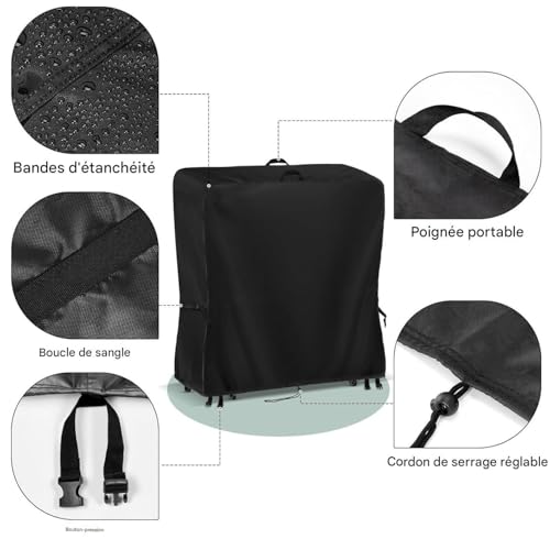 Housse télévision extérieur imperméable et résistante aux intempéries pour jardin